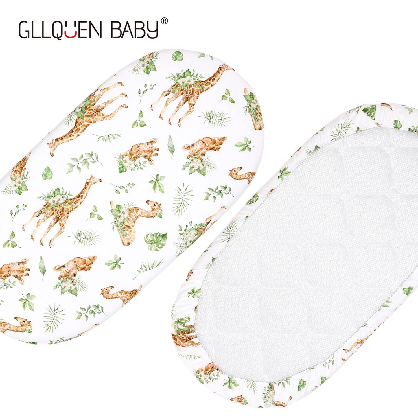 Elastic Printed Fitted Sheet for Baby Cradle & Changing Table