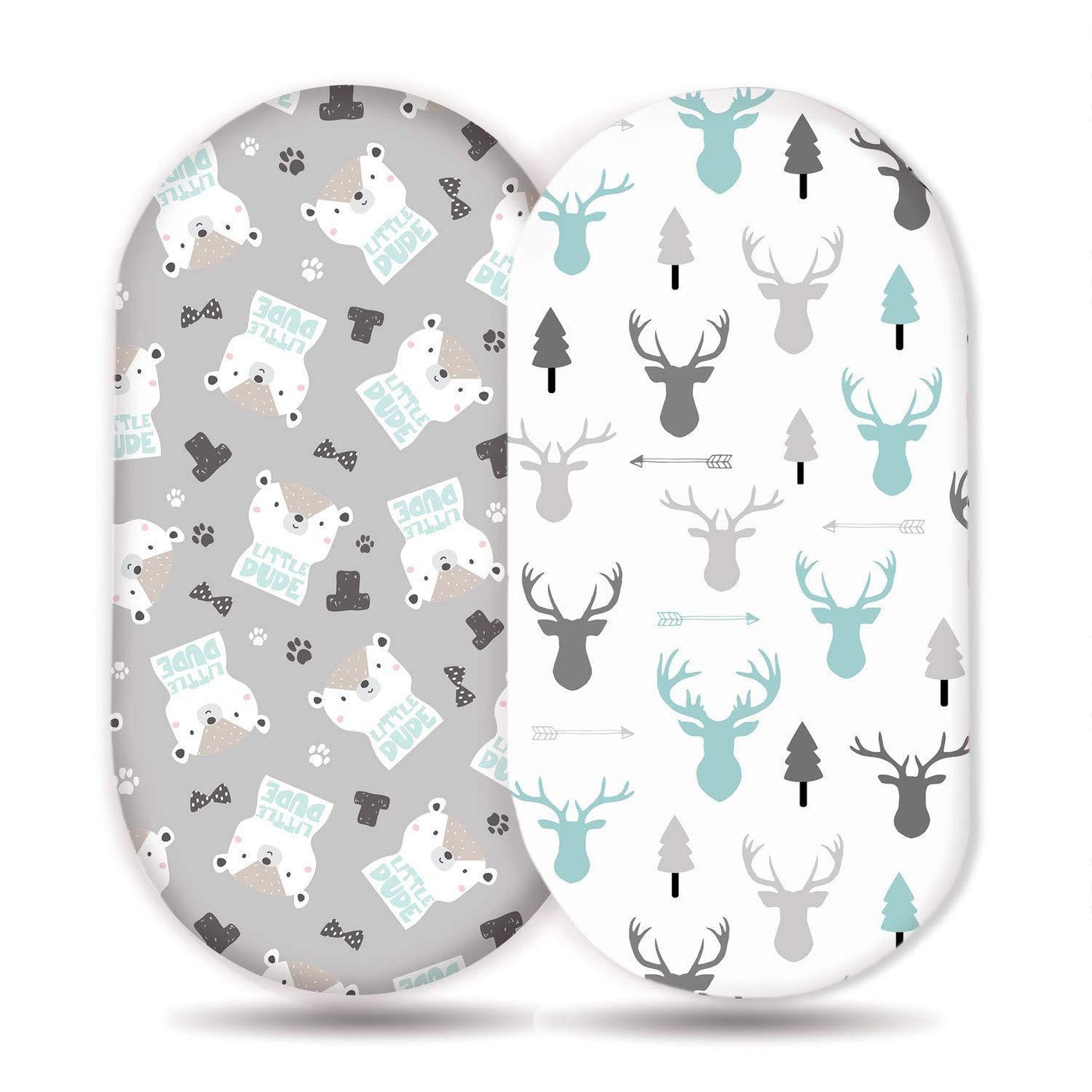 Elastic Printed Fitted Sheet for Baby Cradle & Changing Table