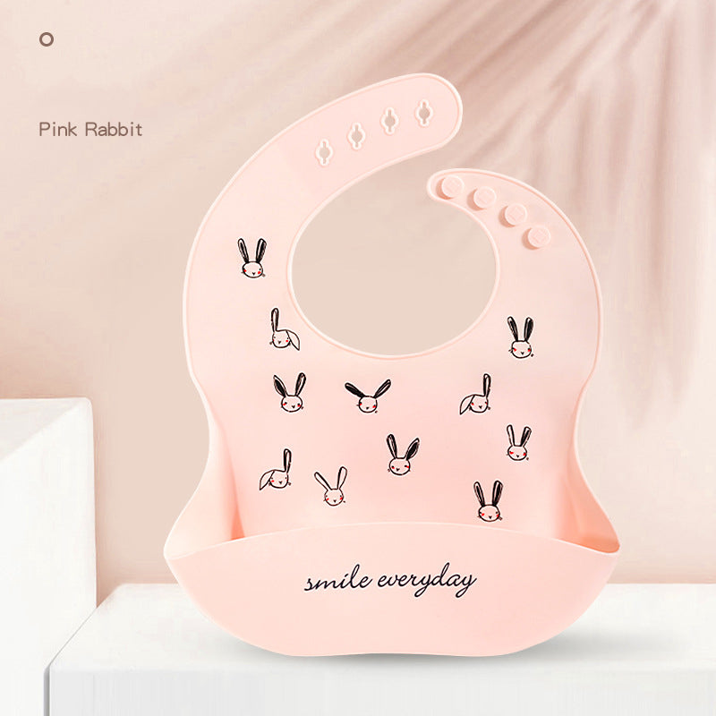 Disposable Waterproof Silicone Baby Bibs with Pockets